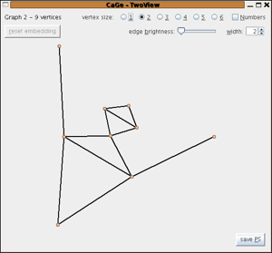 A general plane graph embedded by TwoView